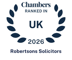Chambers Ranked in UK 2026 — Robertsons Solicitors