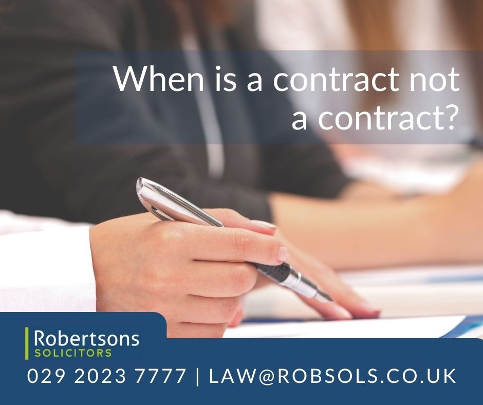 When is a Contract not a Contract? Examining the Legal Formalities