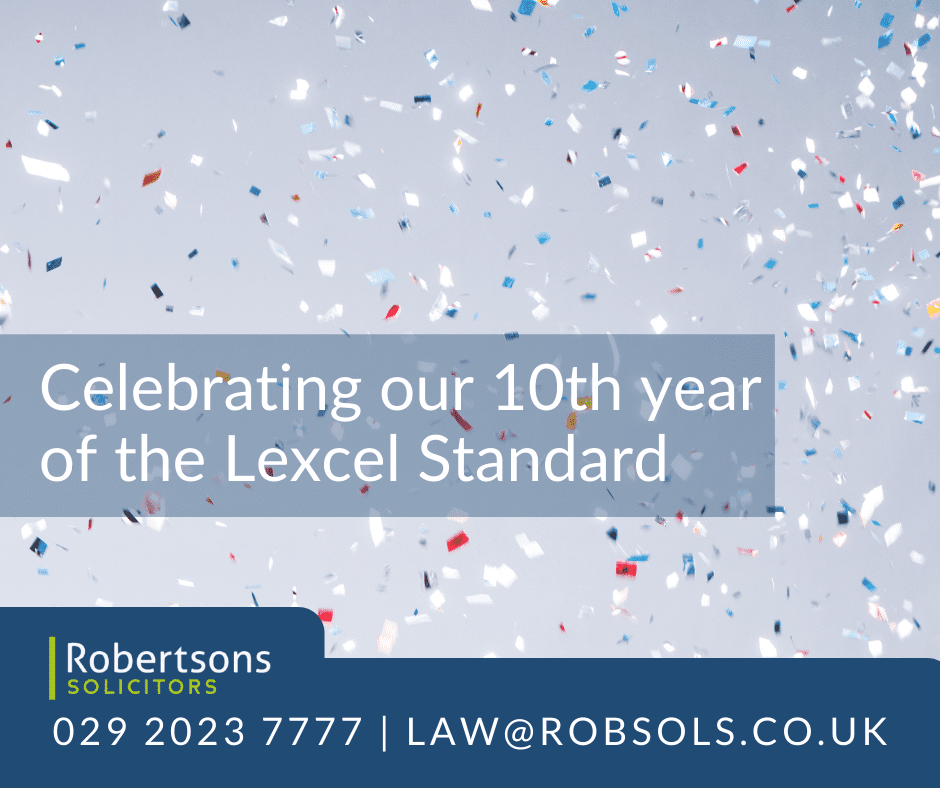 Celebrating our 10th year of the Lexcel Standard of Excellence