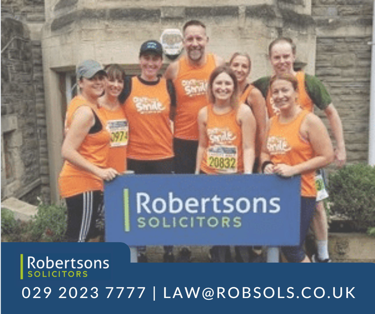Robertsons Solicitors run the Cardiff Half Marathon For Charity