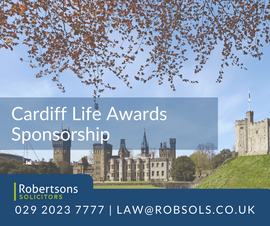 Robertsons are the proud sponsor of the Cardiff Life Awards – Charity Category
