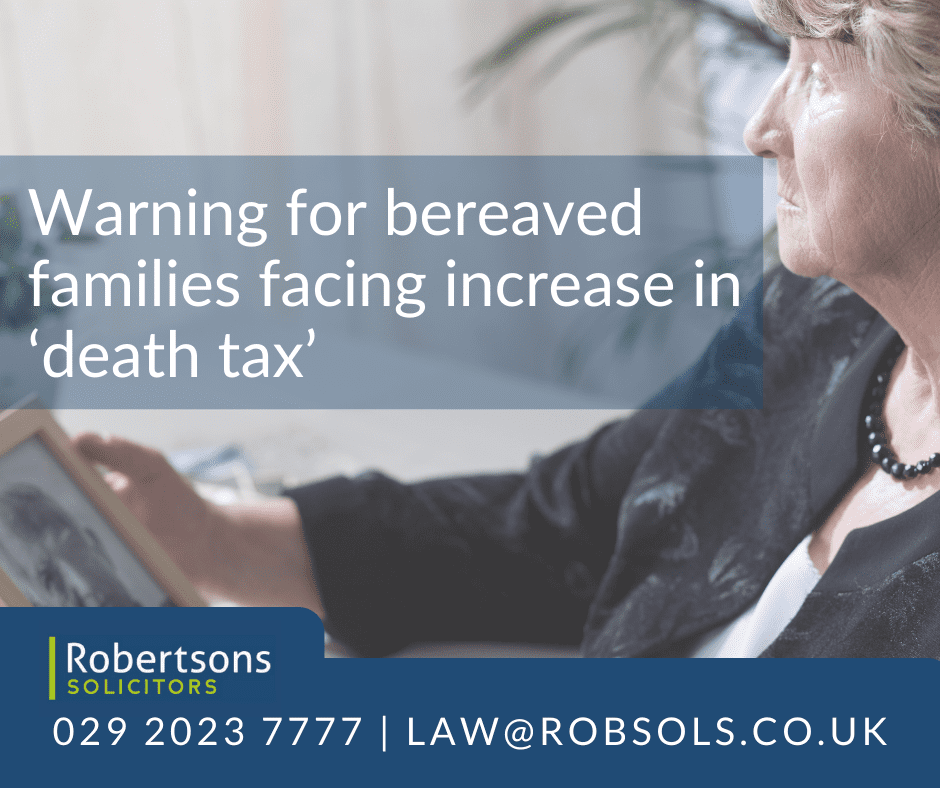 Warning for bereaved families facing increase in ‘death tax’
