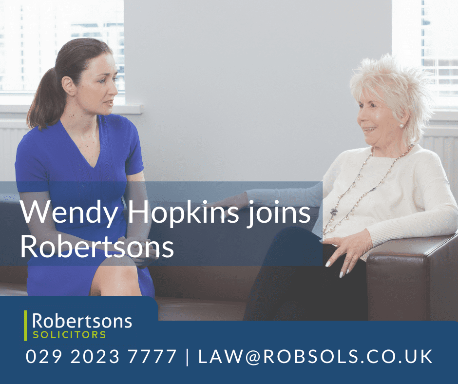 Wendy Hopkins joins leading Cardiff law firm Robertsons