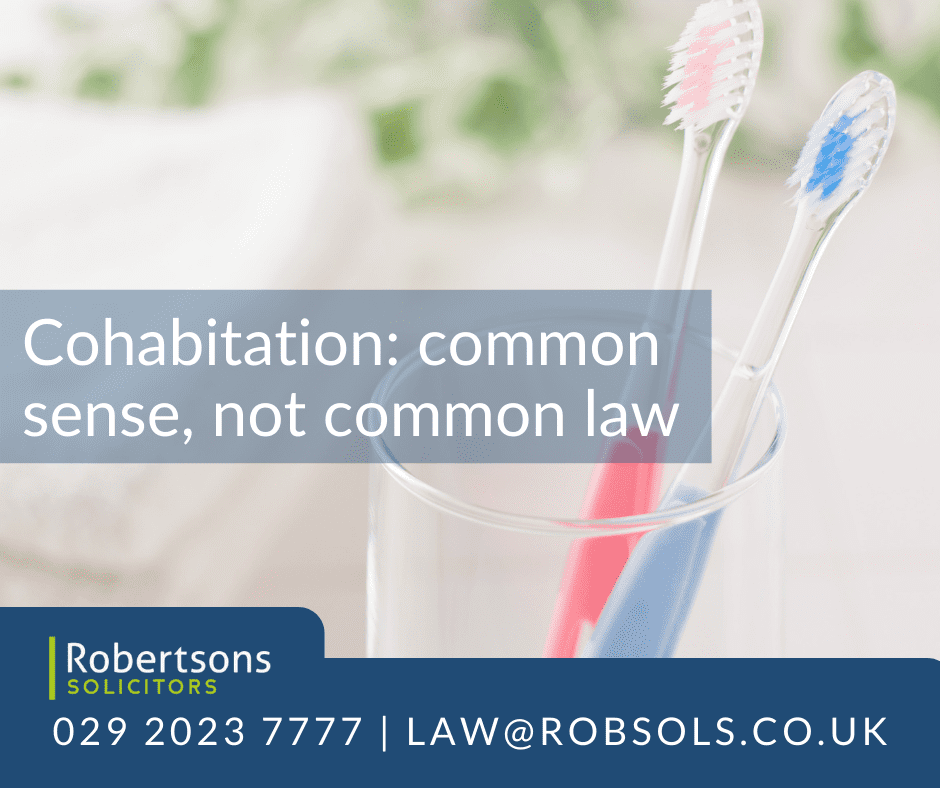 Cohabitation: common sense, not common law