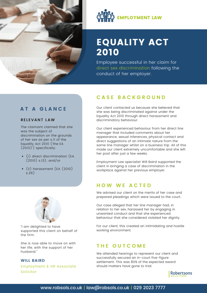 case study equality act 2010