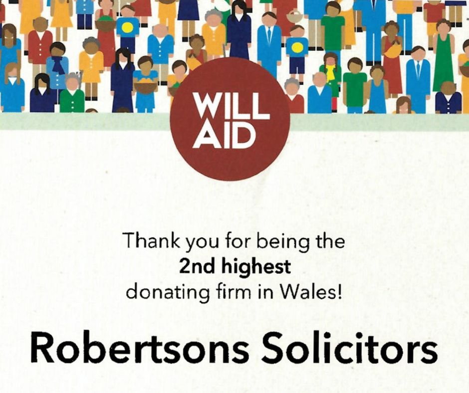 Robertsons Solicitors Raises £4,090 To Support Will Aid Campaign