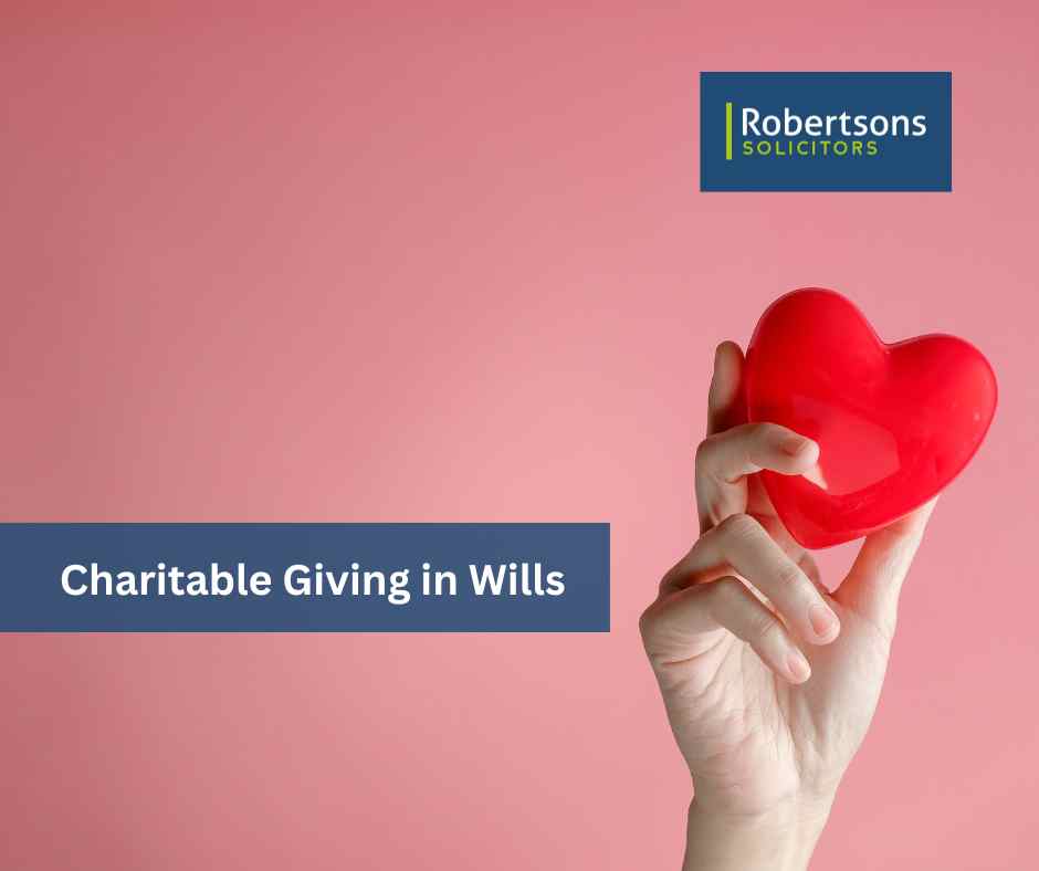 Charitable Giving in Wills 