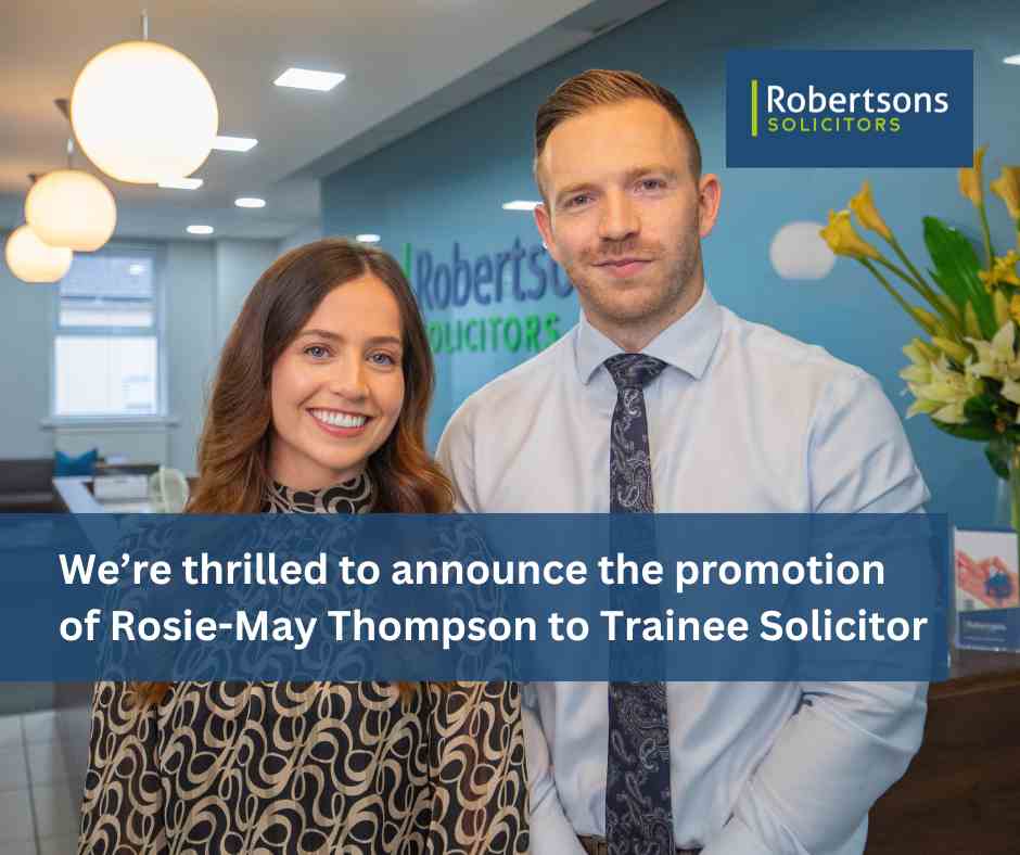 We’re thrilled to announce the promotion of Rosie-May Thompson to Trainee Solicitor